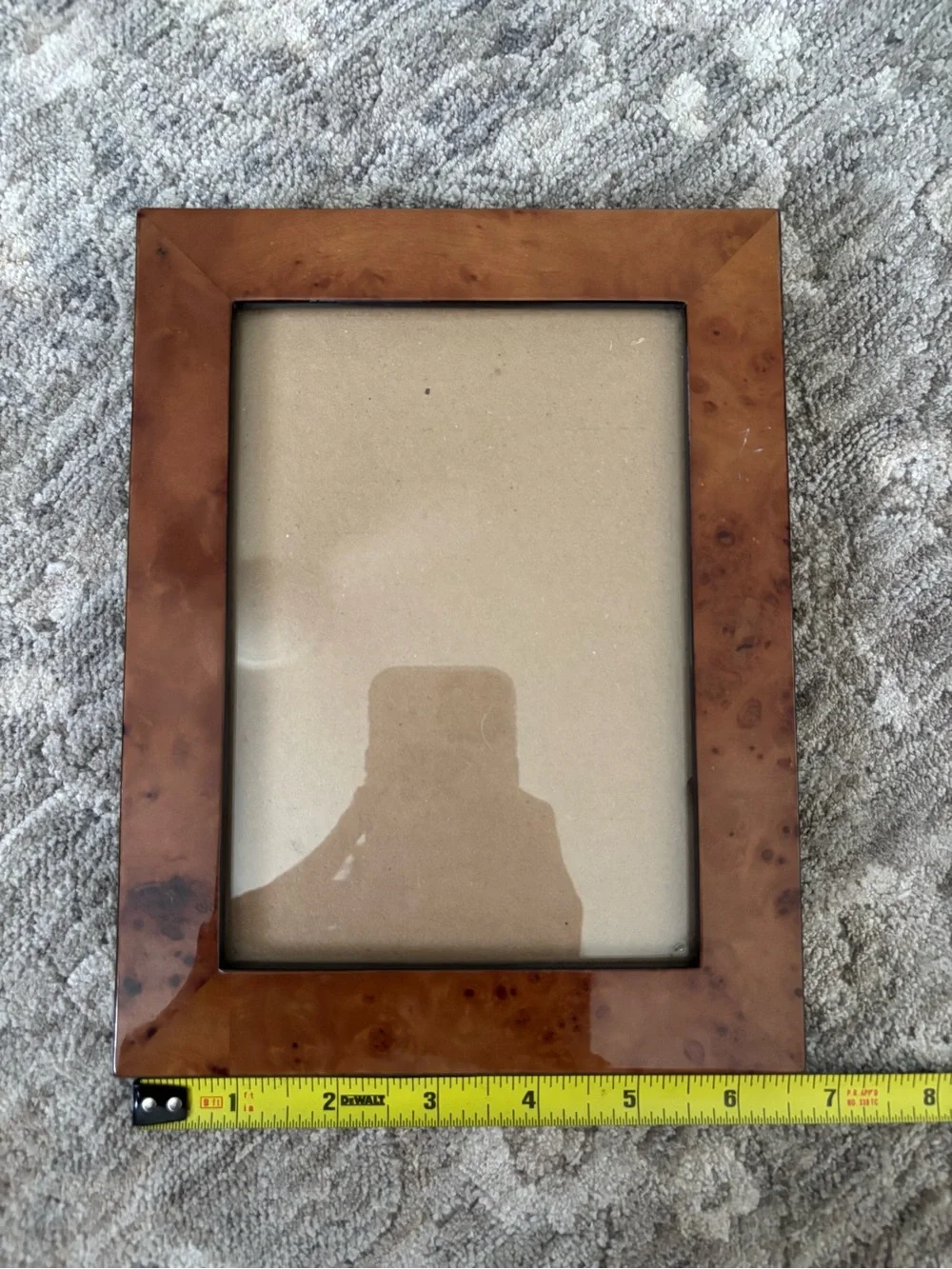 TWOS Company Burl Wood 5×7 Picture Frame – Brown Burled Wood